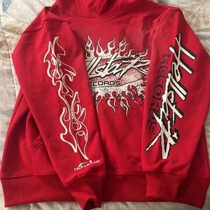 Hell Star Red Faded Hoodie